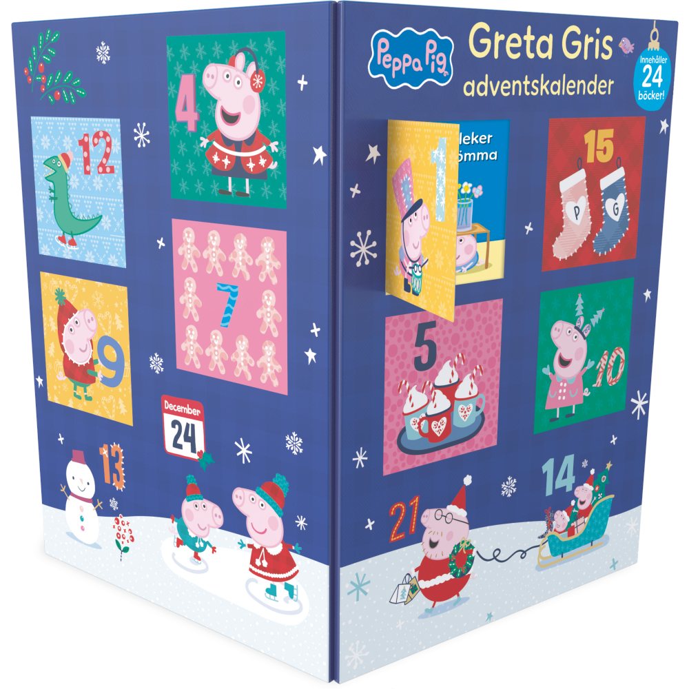Neville Astley Greta Gris adventskalender (blå) (bok)