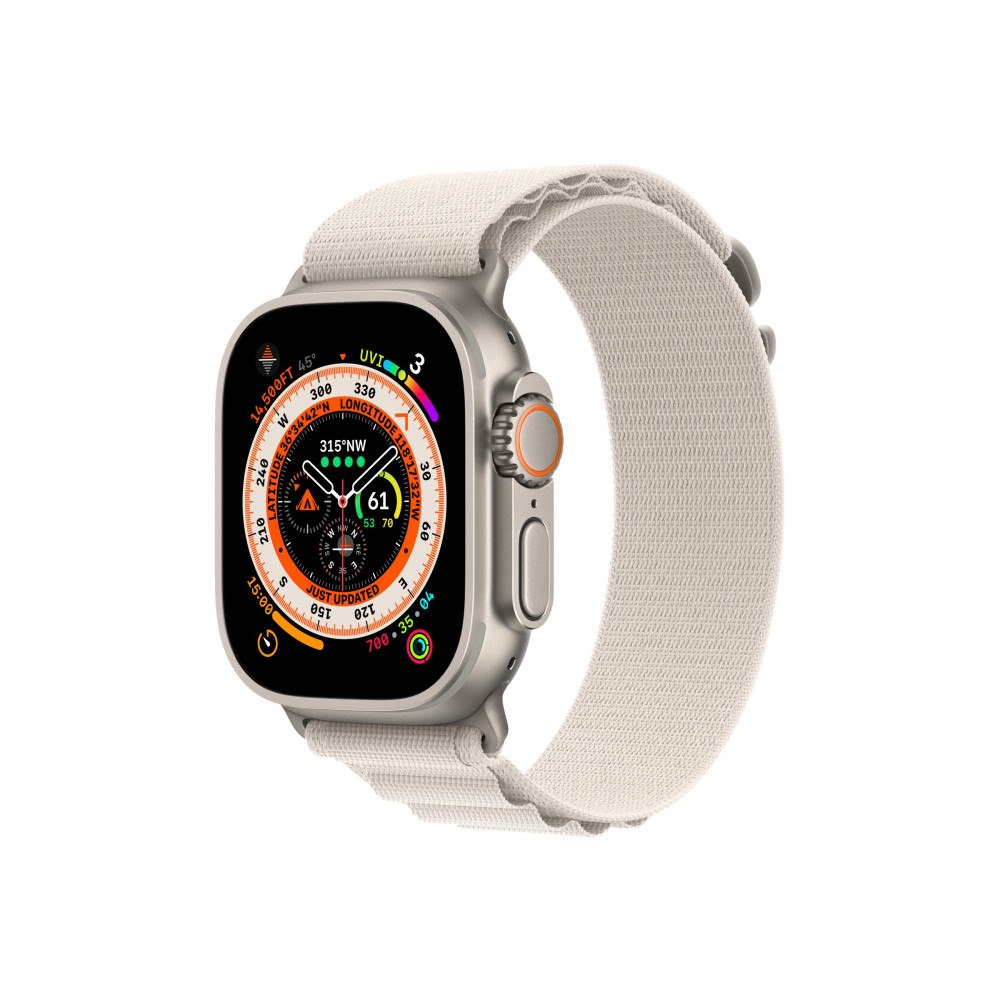 Apple Apple Watch Ultra - titan - smart klocka med Alpine Loop - starlight - 32 GB