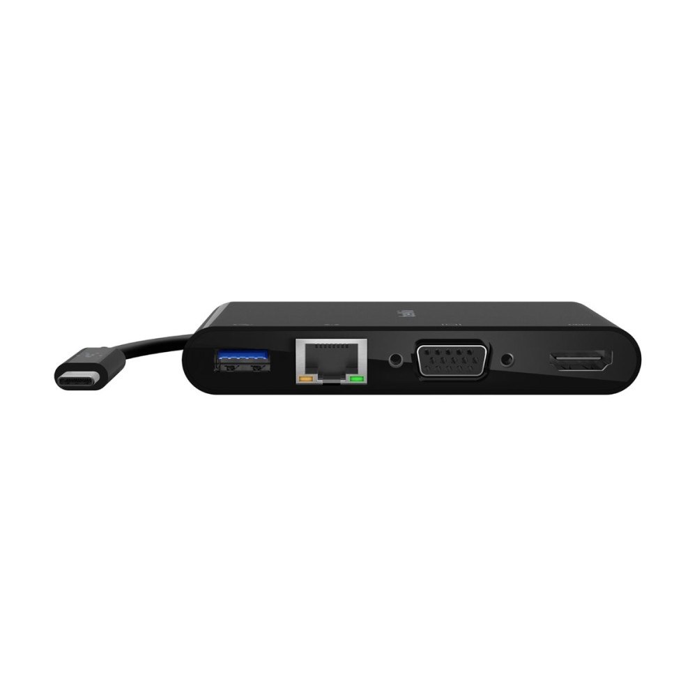 Belkin International Belkin multimedia- och laddningsadapter - USB-C - VGA, HDMI - 1GbE