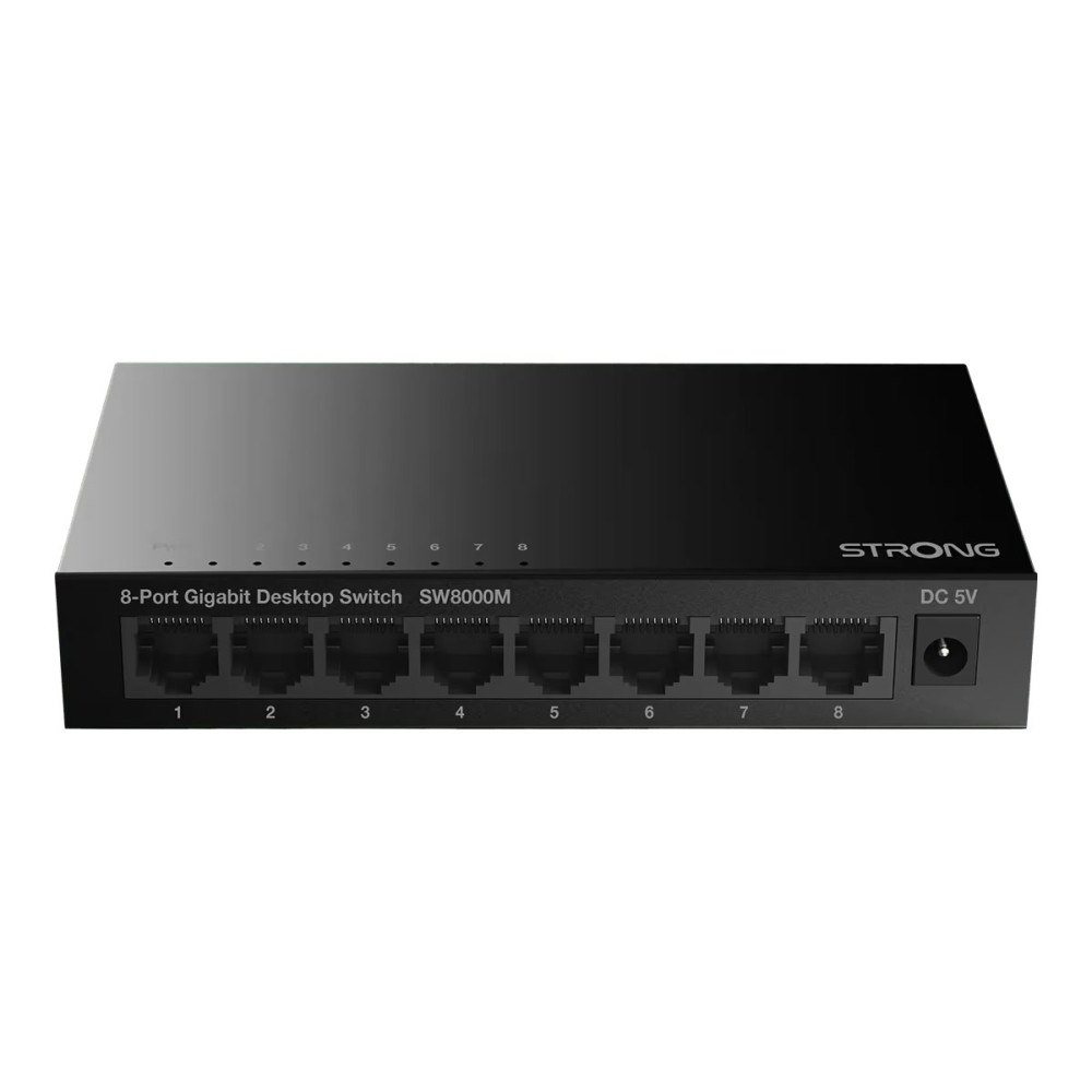 Strong Strong SW8000M - switch - Gigabit, metall - 8 portar - ohanterad