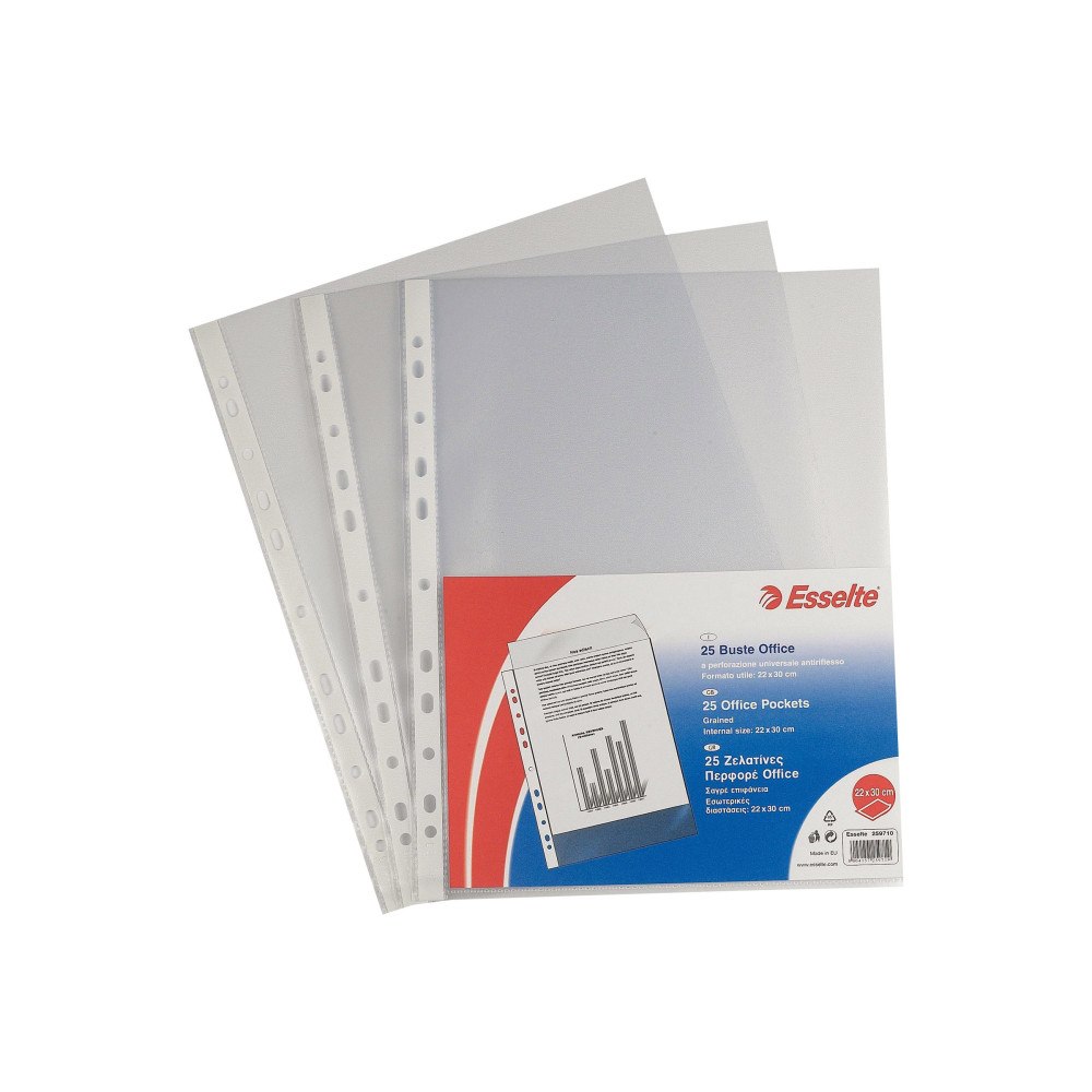 ESSELTE Esselte Office - arkskyddare - för 300 x 420 mm - transparent (paket om 50)