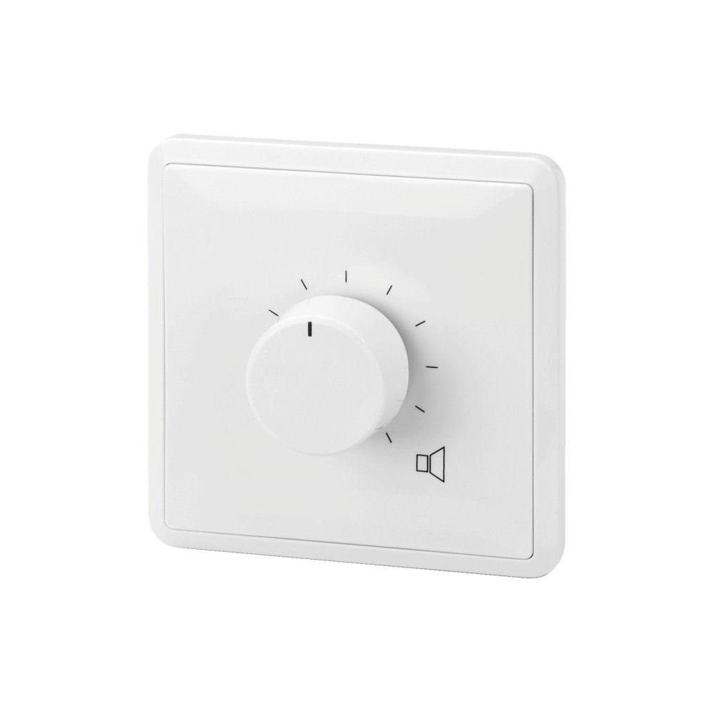 Monacor Monacor ATT-306PEU, Vridbart volymreglage, Väggmonterad, Vit...