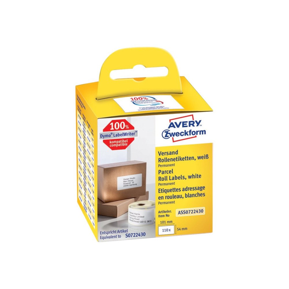 AVERY Avery Zweckform - rektangulära etiketter - 110 etikett (er) - 54 x 101 mm