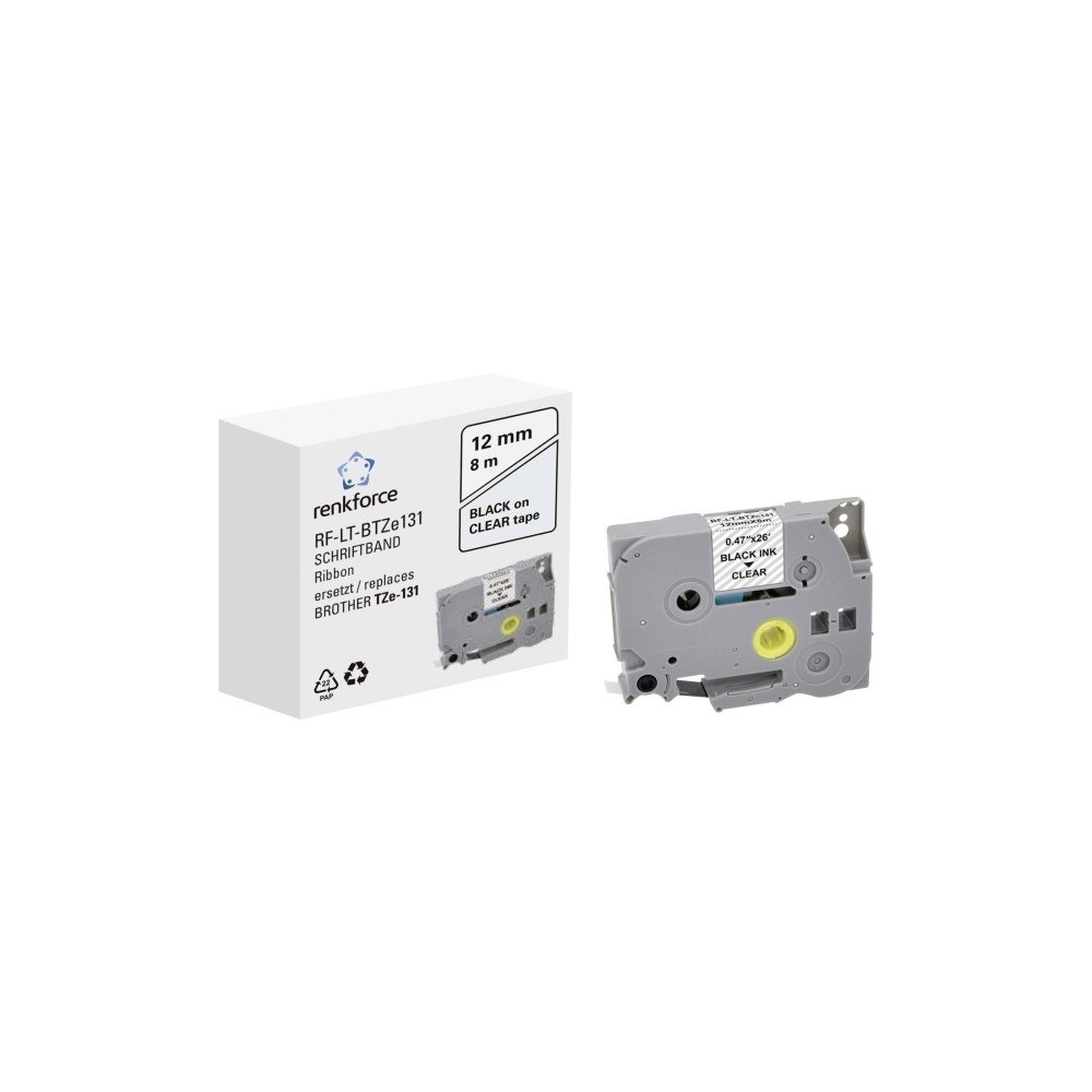 renkforce Renkforce RF-6027796, Svart på transparent, Permanent Acryli...