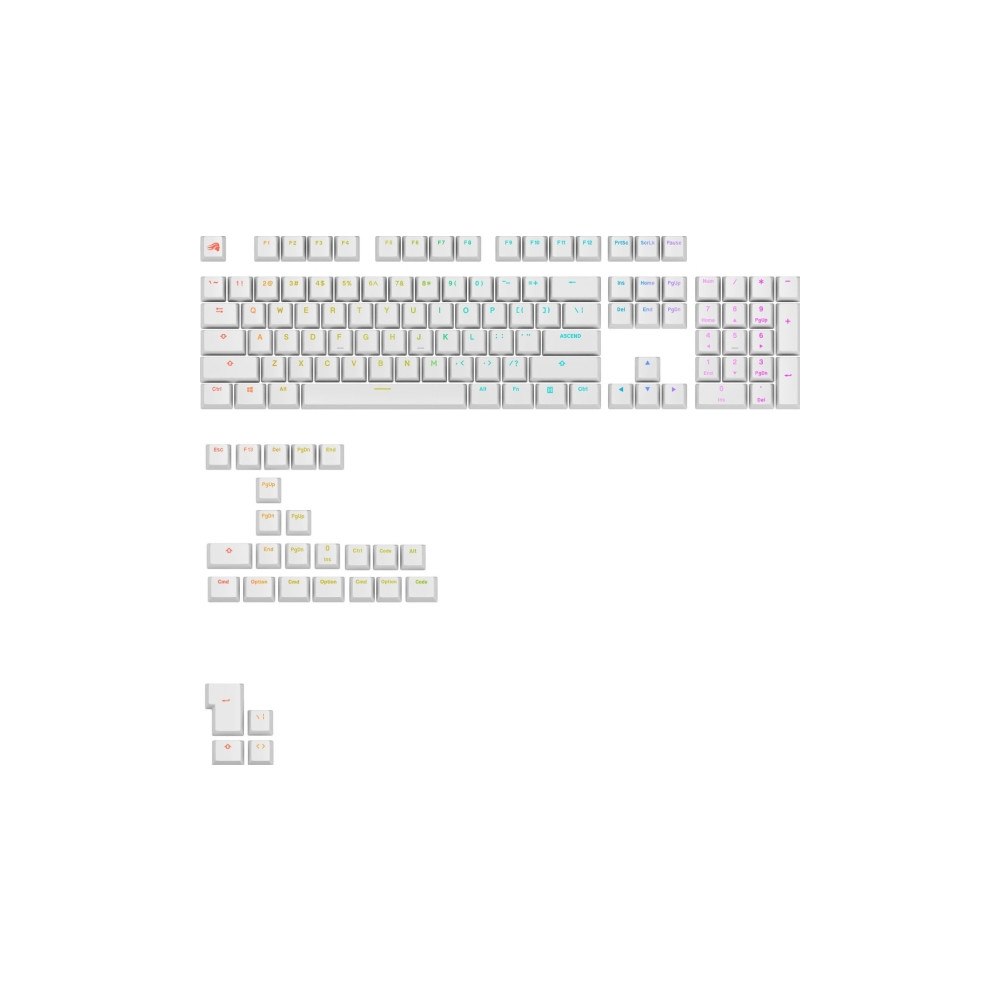 Glorious DJ Glorious Glorious GPBT Backlit Keycaps, ANSI Layout (US), PB...