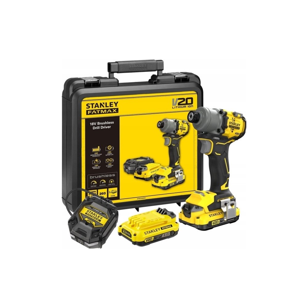 Stanley Stanley FATMAX 18V V20 190Nm borstlös skruvmejsel SFMCF830D2...