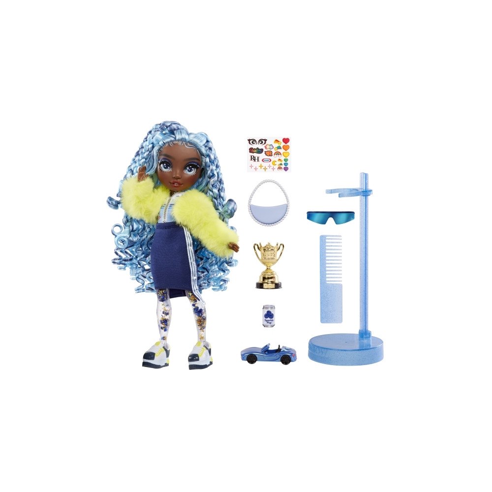 MGA Entertainment Rainbow High Sparkle & Shine Fashion Dolls- Marina (Blue), M...