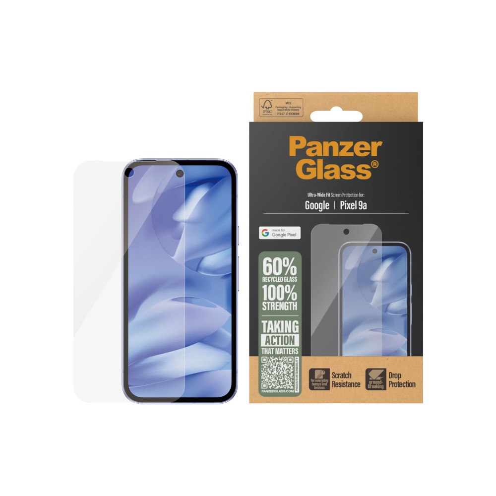 PanzerGlass PanzerGlass - skärmskydd för mobiltelefon - ultrabred passning