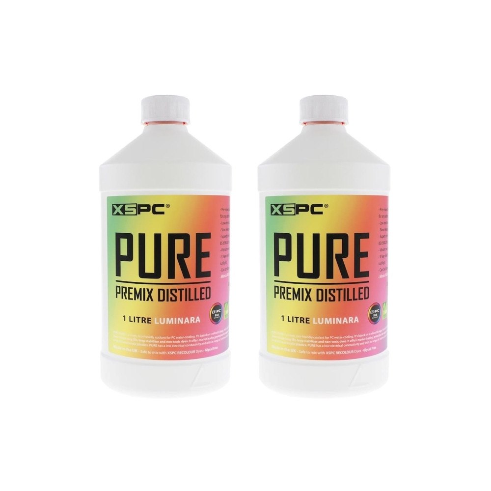 XSPC XSPC PURE kylvätska, 1 liter premix, RGB-reaktiv