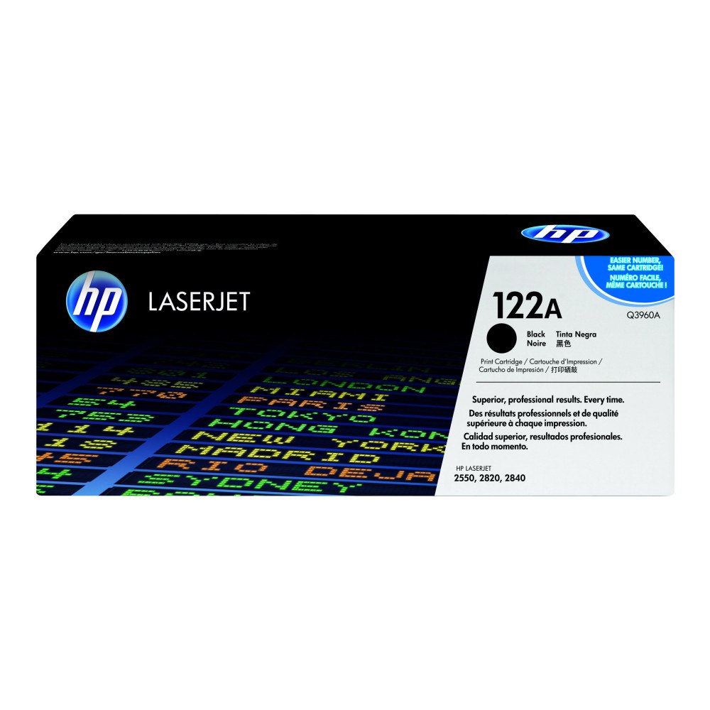HP HP 122A - svart - original - LaserJet - tonerkassett (Q3960A)