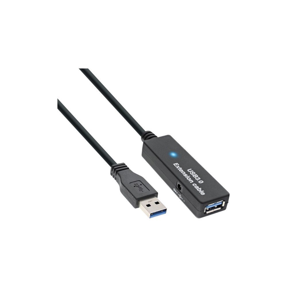Inline InLine - USB-förlängningskabel - USB typ A till USB typ A - 20 m