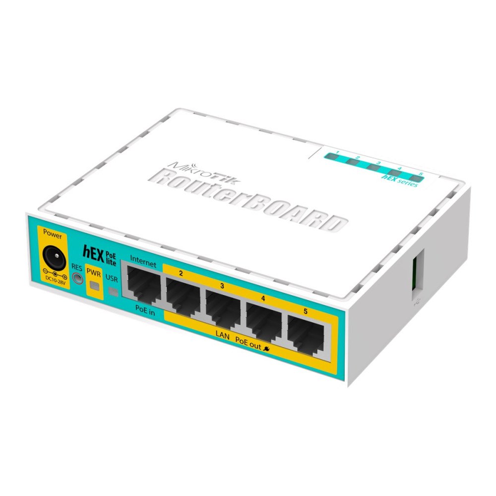 MikroTik MikroTik RouterBOARD hEX lite RB750UPr2 - router - skrivbordsmodell