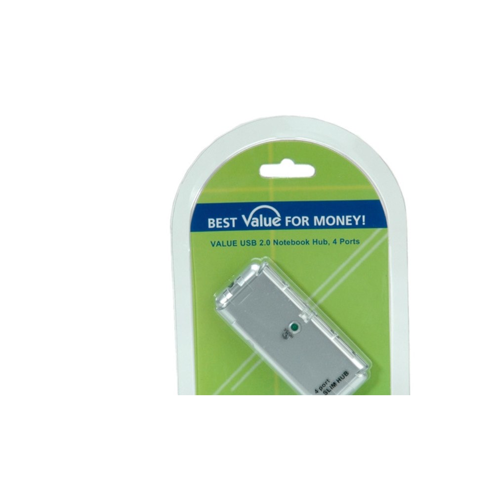 Value Secomp VALUE USB 2.0 Notebook Hub - hubb - 4 portar