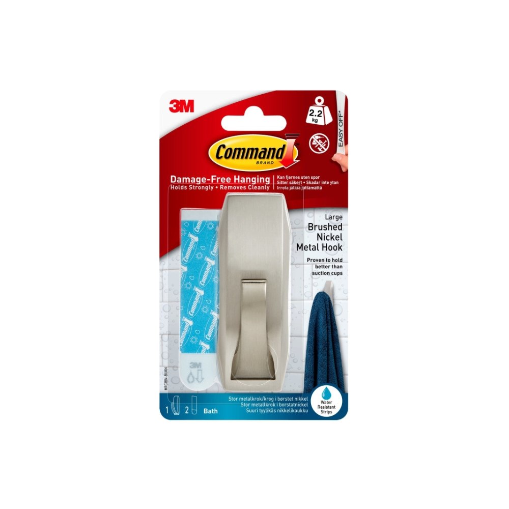 3M 3M Command Modern Reflections stor metalkrog i satineret nik...