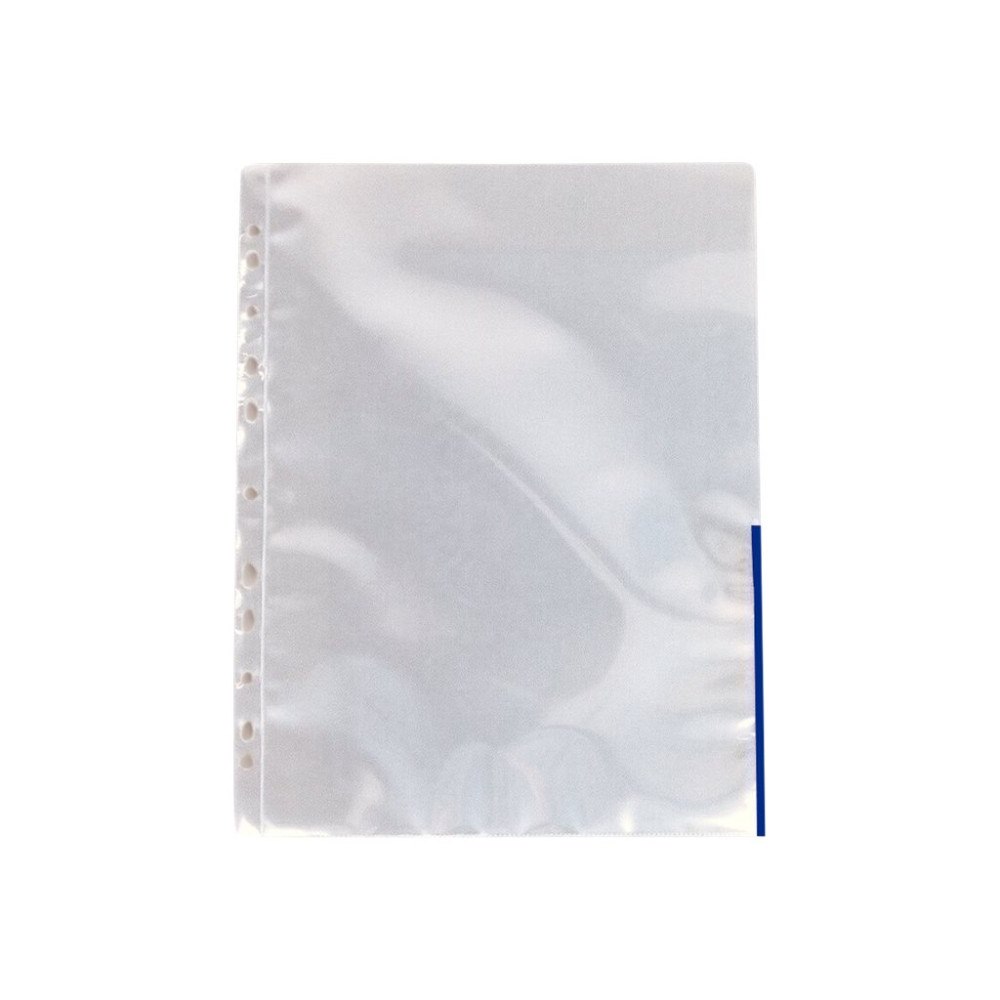 ESSELTE Esselte - arkskyddare - för A4 - genomskinligt glas med blå flik (paket om 100)