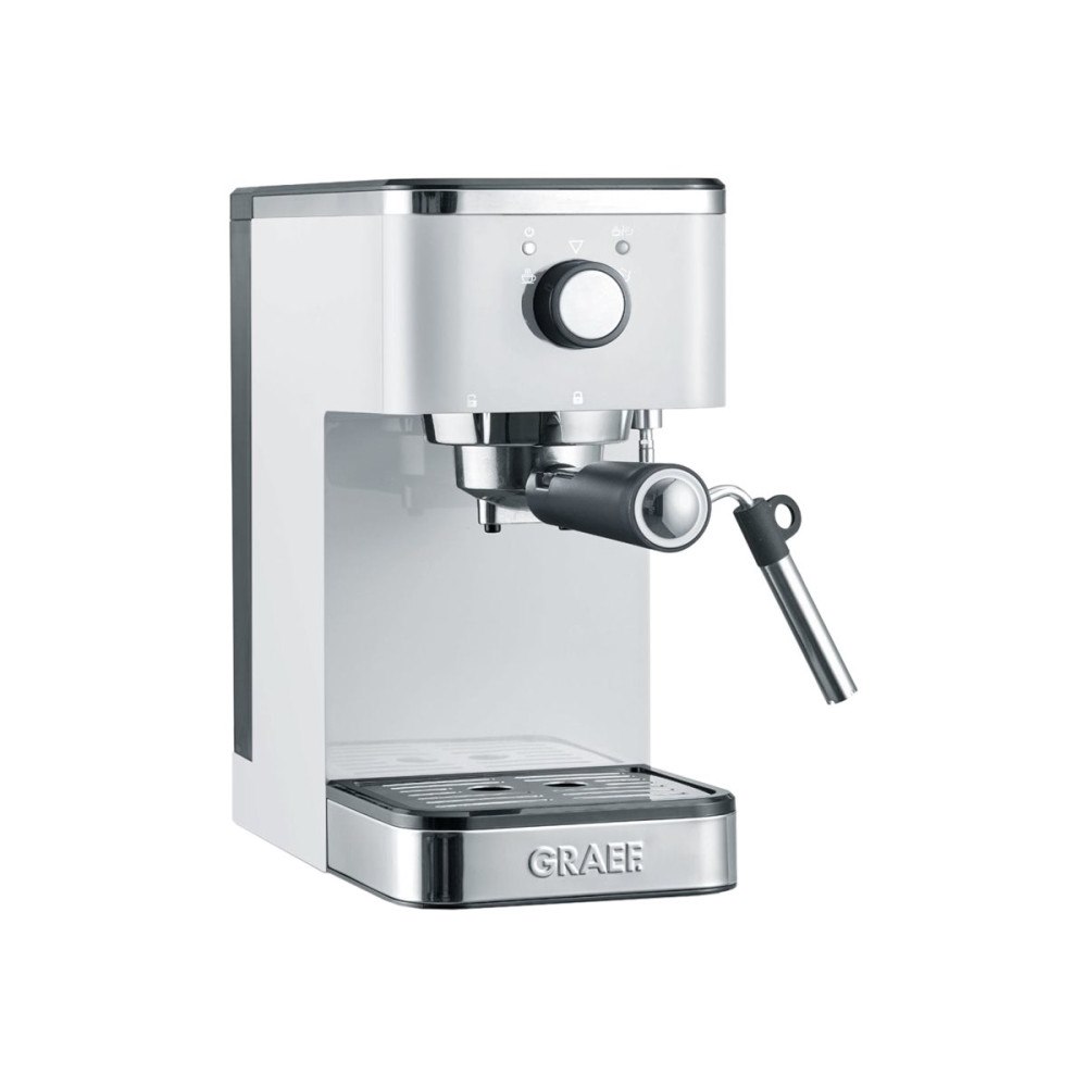 Graef Graef Young ES401 - kaffemaskin med mjölkskummare - 15 bar - vit