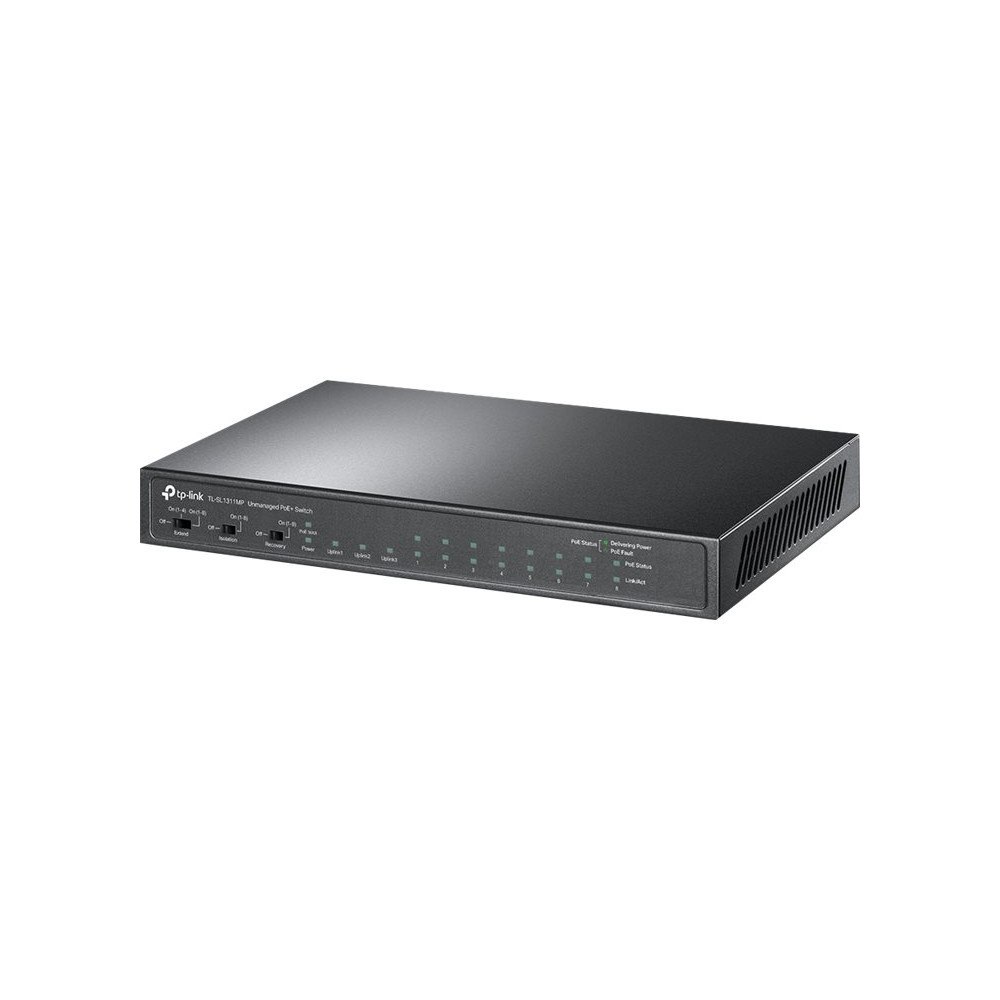 TP-LINK TP-Link TL-SL1311MP V1 - switch - 13 portar - ohanterad - rackmonterbar