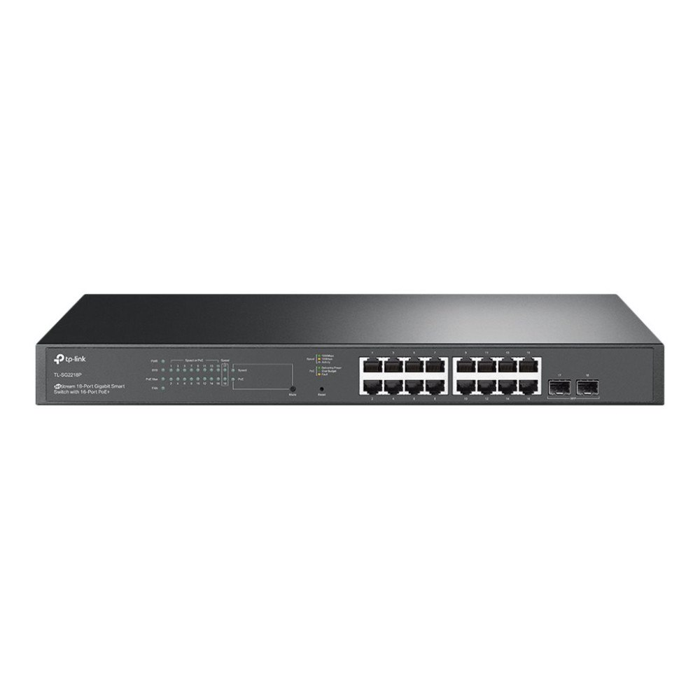 TP-LINK TP-Link JetStream TL-SG2218P V1.60 - switch - 18 portar - smart - rackmonterbar
