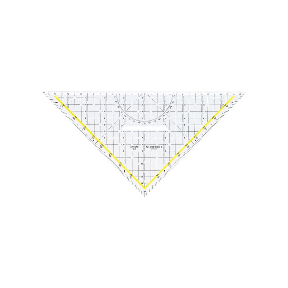 GEOtec Zeichen Aristo TZ - triangel - 32.5 cm - klar - plexiglas