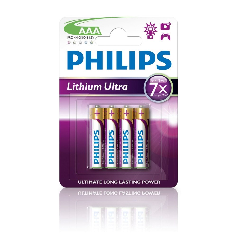 Philips Philips Lithium Ultra FR03LB4A batteri - 4 x AAA - Li