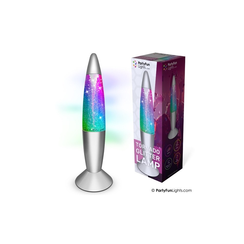 Partyfunlights Tornado glitterlampa