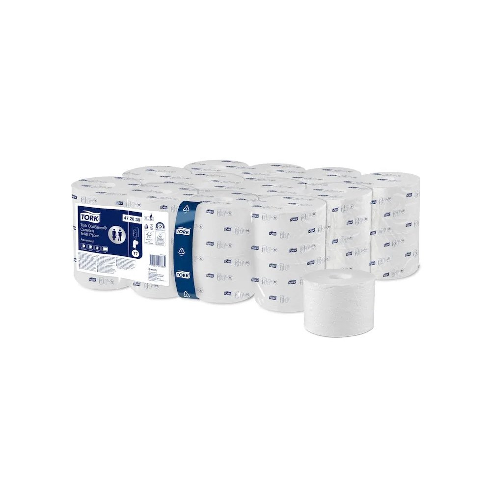 TORK Toiletpapir Tork Advanced T7 OptiServe 2-lags L94.3mxB9.3cm...
