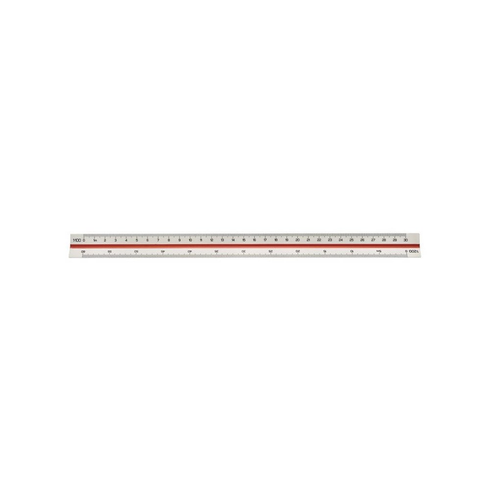 LINEX Linex 312 - trekantig skallinjal - 30 cm - polystyren