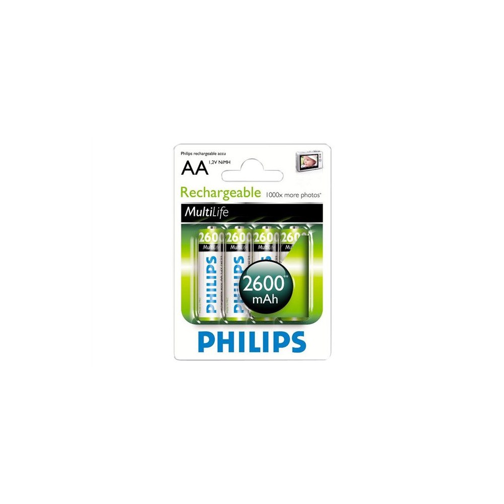 Philips Philips Multilife R6B4B260 batteri - 4 x AA-typ - NiMH