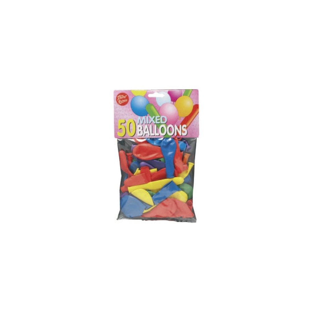 Antalis Ballonger ass. 50 st./förpackning runda och långa