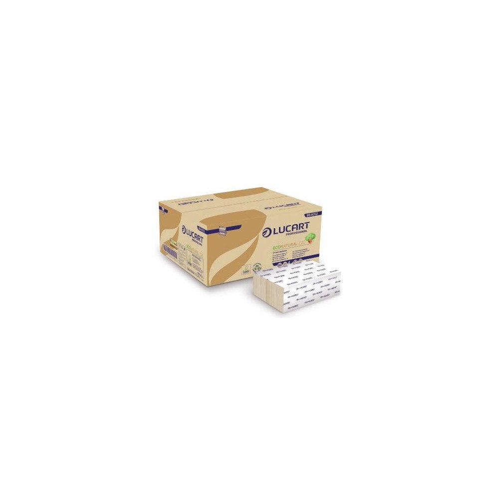 LUCART Håndklædeark EcoNatural Z-fold 2-lag 20x24 cm