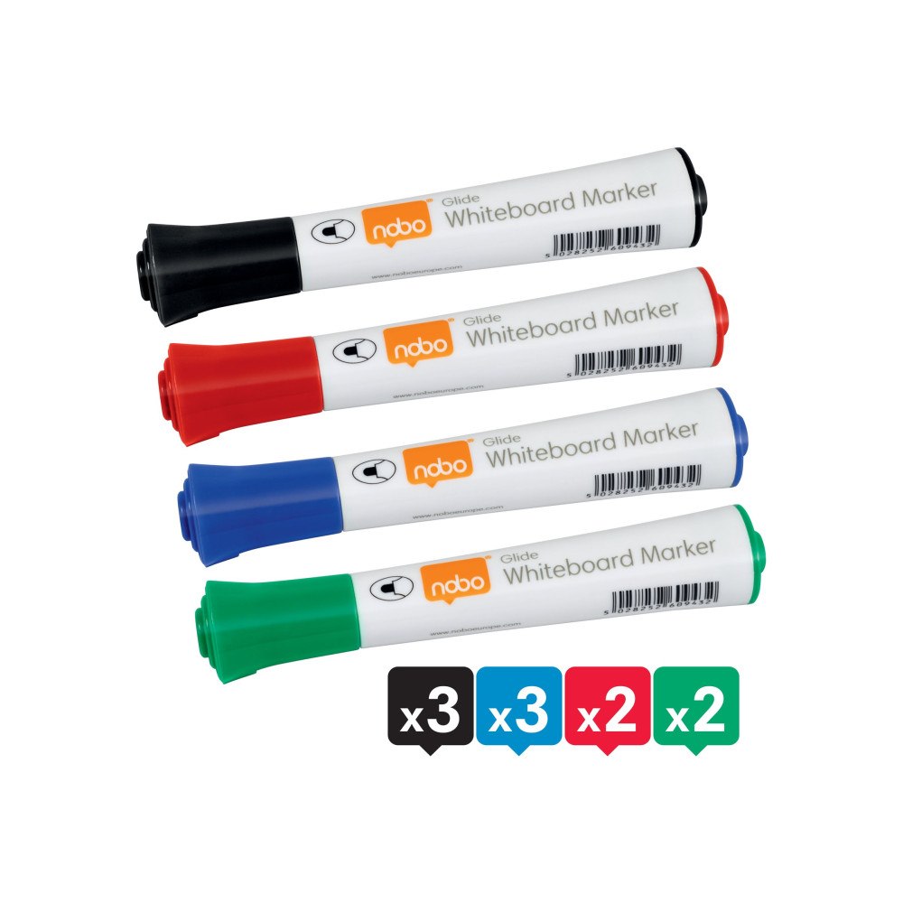 NOBO Nobo Glide - markering - blandfärger (paket om 10)