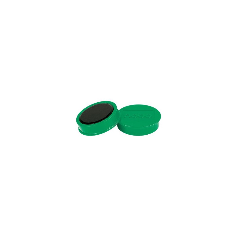NOBO Nobo magnet - 3,8 cm diameter - grön (paket om 10)