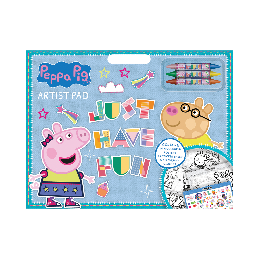 PEPPA PIG Peppa Pig Peppa Pig Artist pad with 3 crayons & sticker shee...