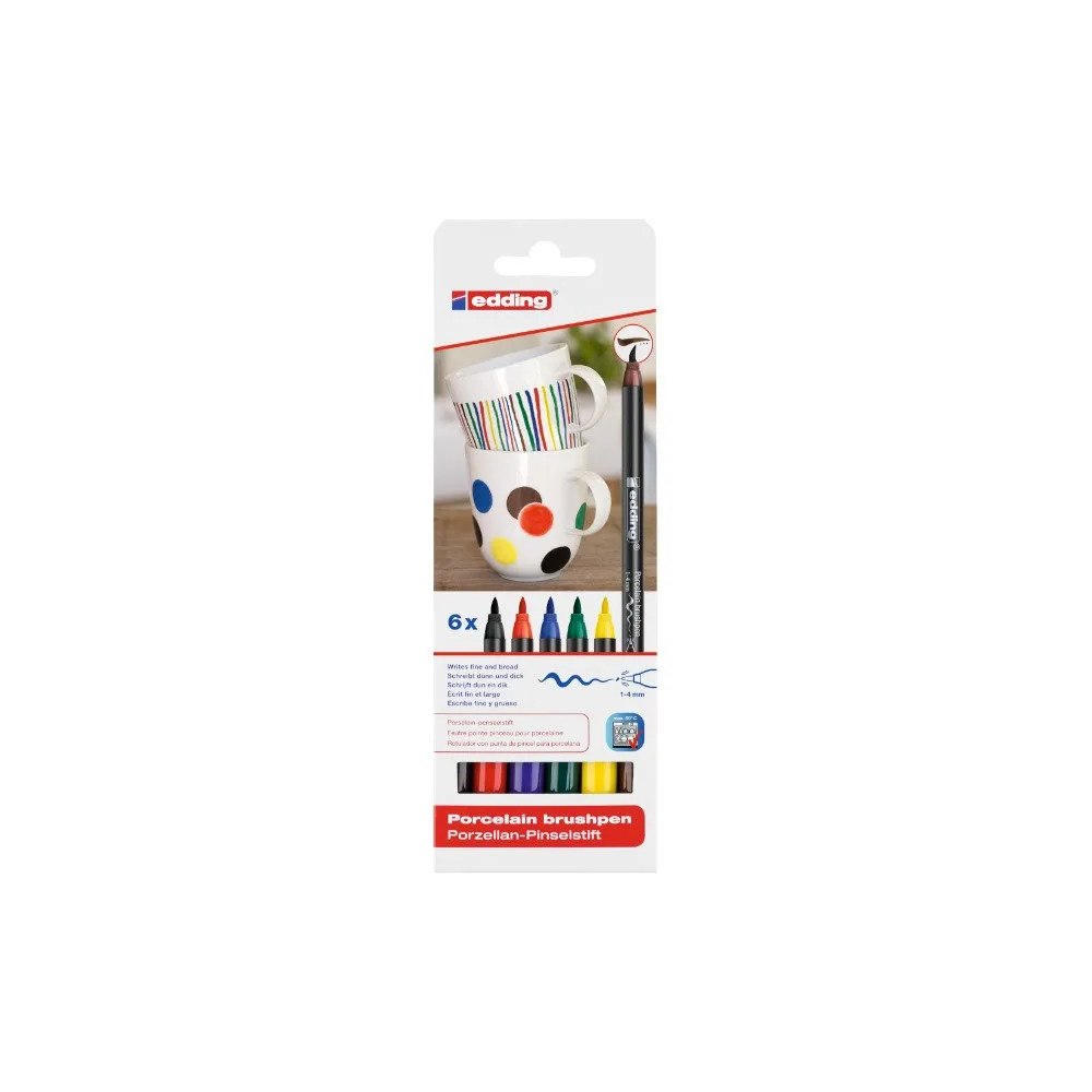 edding Edding 4200 porslinspenna Basic Colours, porslinspenna