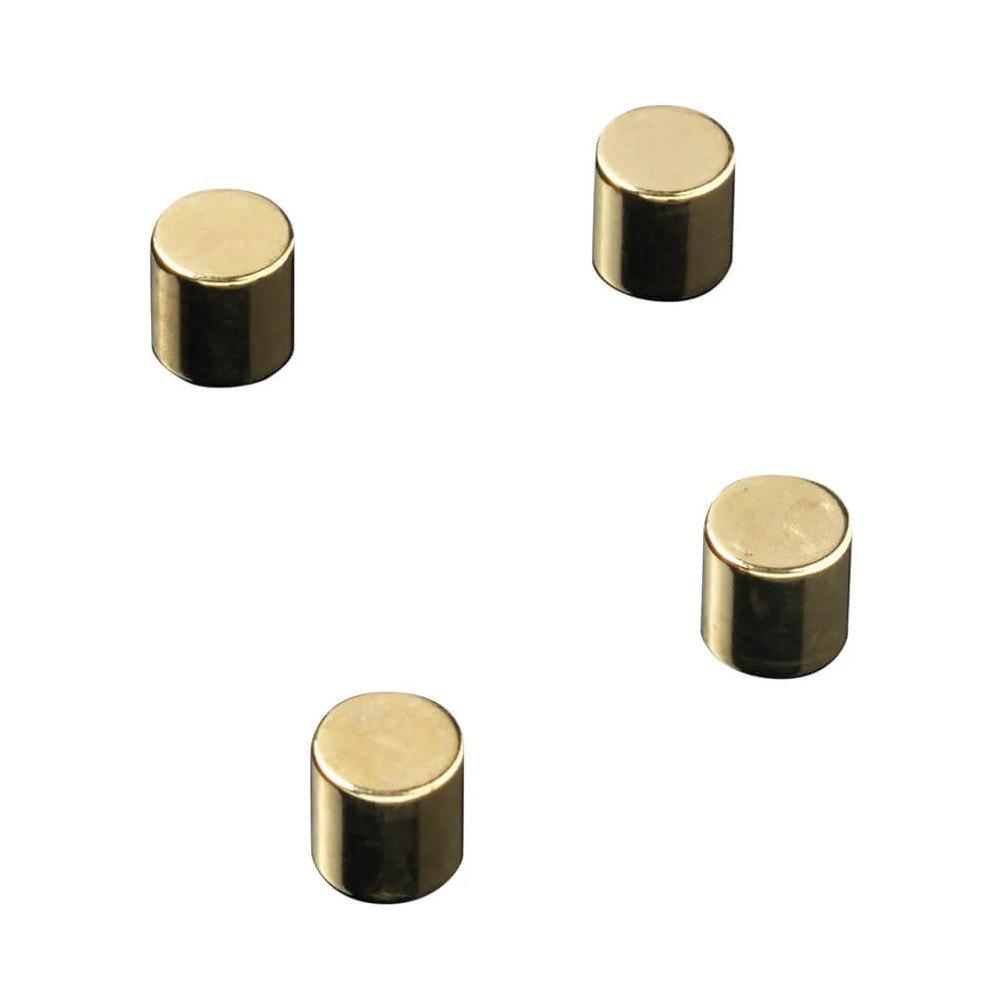 Naga Super Stærke Magneter' cylinder guld Ø 1 x 1 cm