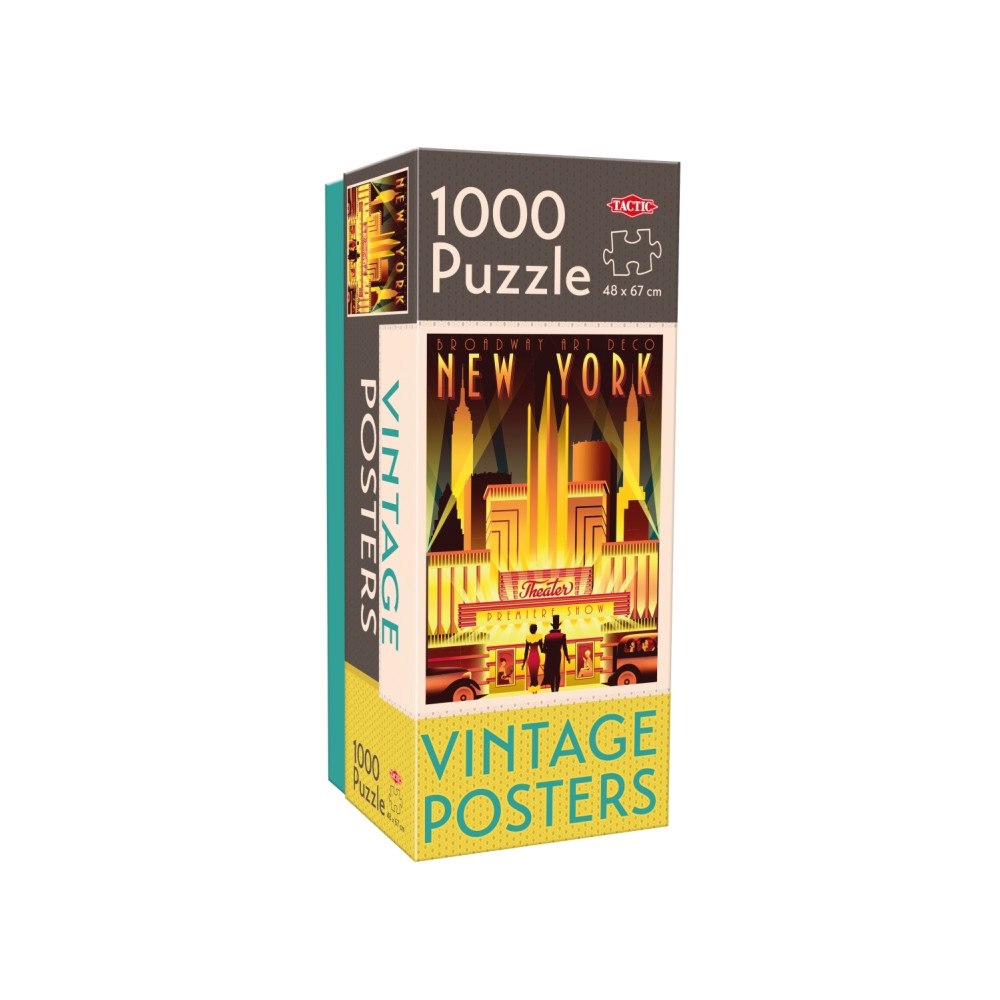Tactic Tactic Puzzle Lovers Vintage Posters New York 1000 pcs puzzl...