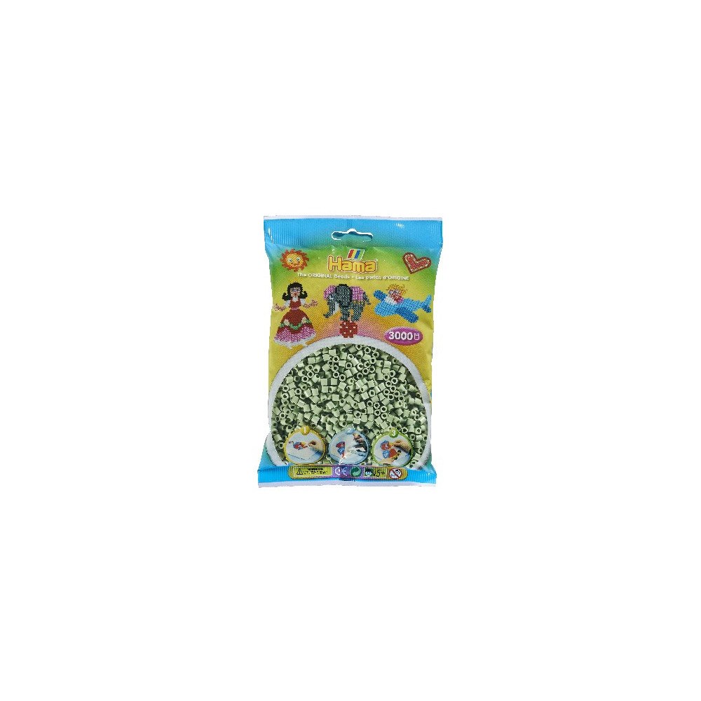 HAMA beads Hama midi pärlor 3000 st. eukalyptus
