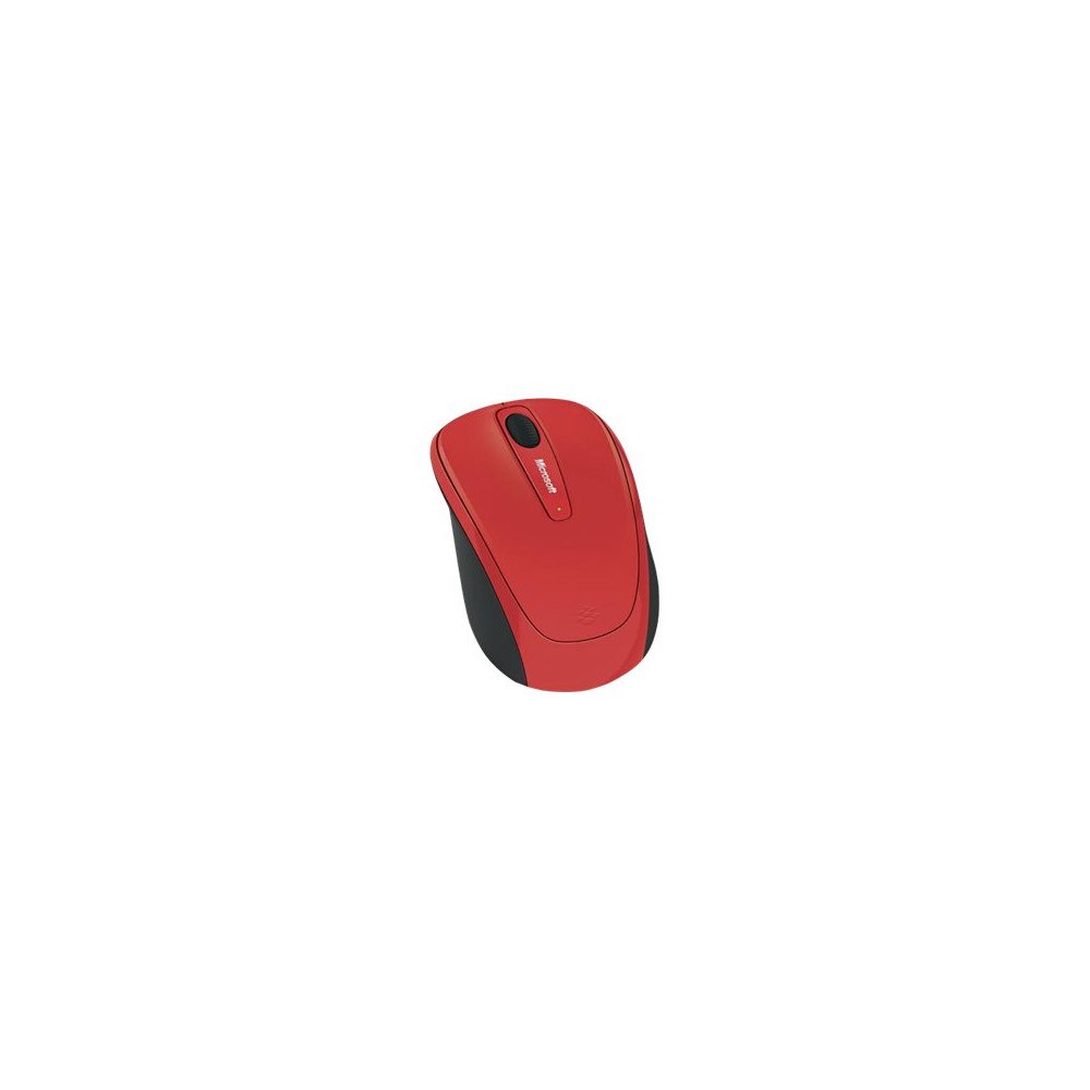 Microsoft Microsoft Wireless Mobile Mouse 3500 - Limited Edition - mus - 2.4 GHz - glänsande flamröd
