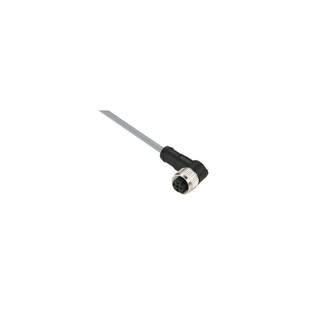 SCHNEIDER ELECTRIC Schneider Electric XZCPV1241L2, 2 m, M12, Honkoppling, Grå,...