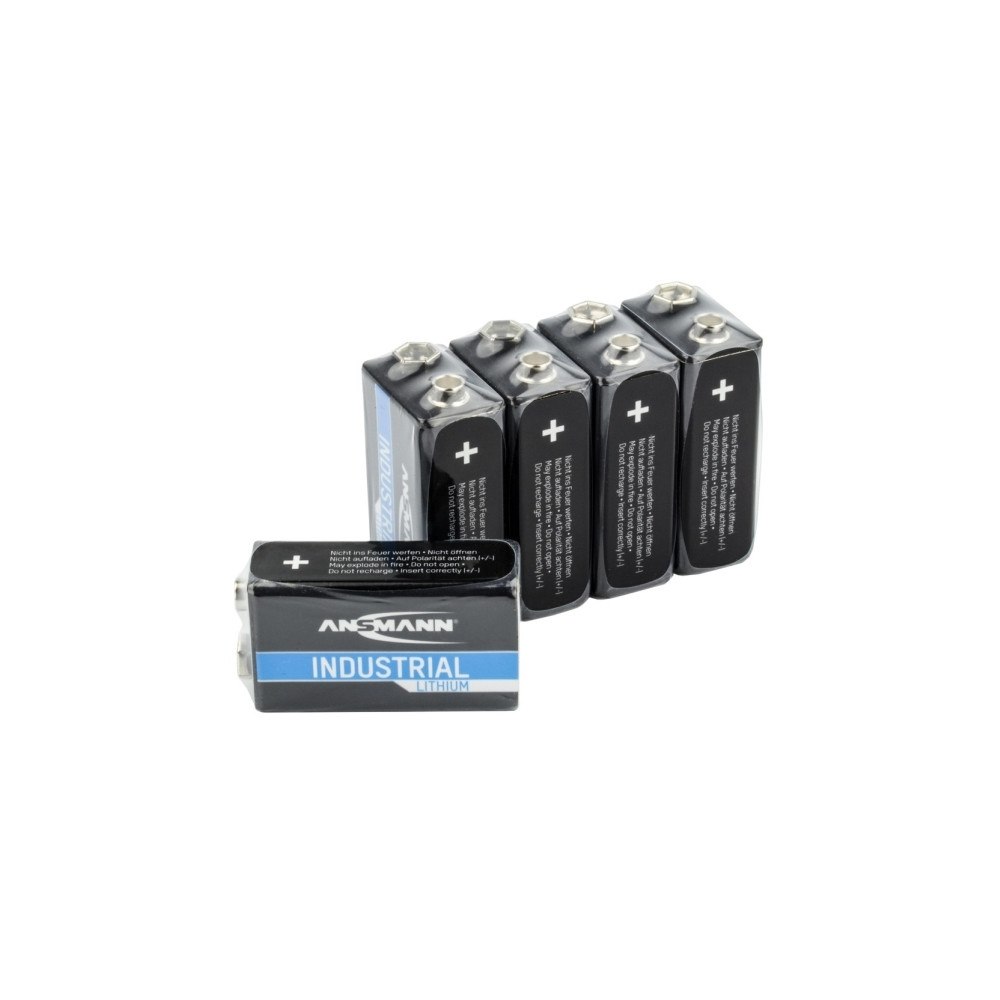 ANSMANN-ENERGY Ansmann 1505-0002, Single-use battery, Litium, 9 V, 5 styck,...