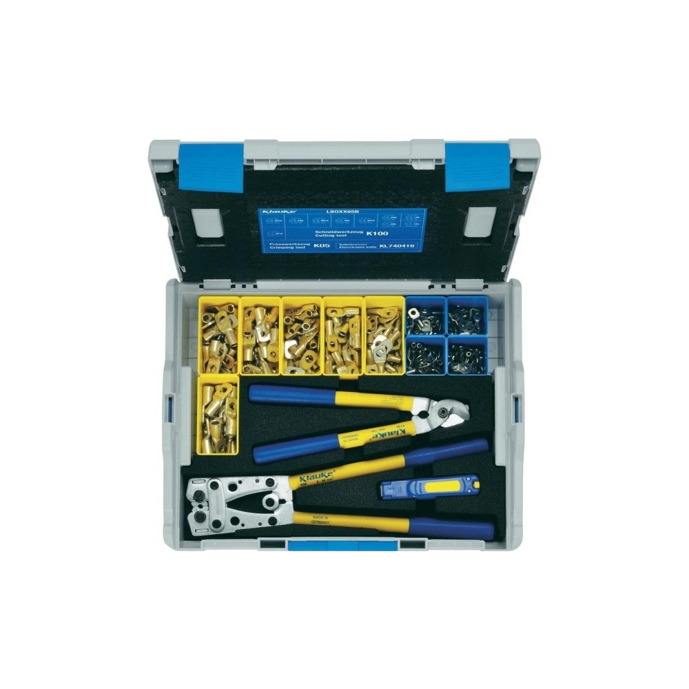 Klauke Klauke LBOXX65B Crimpverktygssats 223 delar Kabelskor, Rörko...