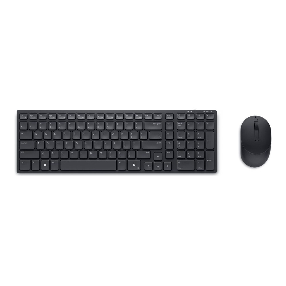 DELL Dell Pro Compact Silent Keyboard and Mouse - KM555 - sats med tangentbord och mus - QWERTY - hela norden - svart Inmatni...