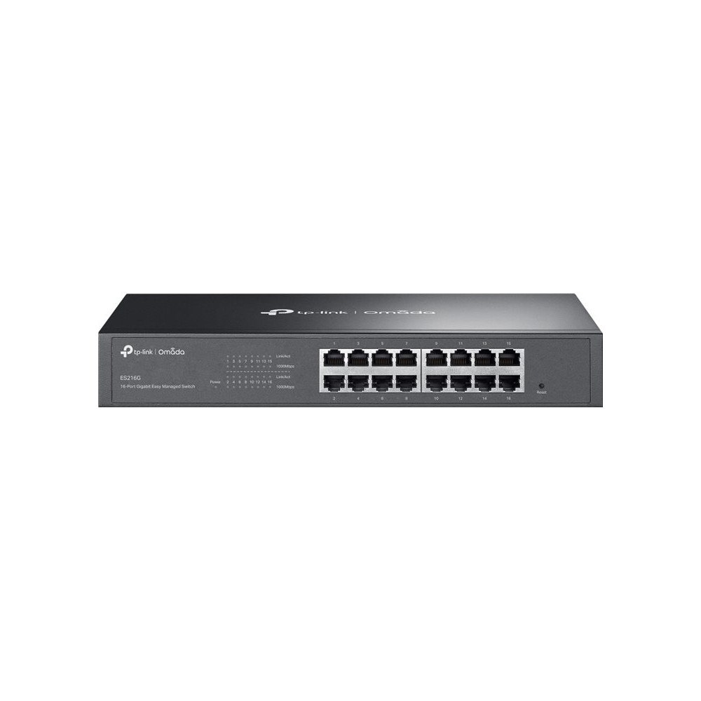 TP-LINK TP-Link Omada ES216G V1.6 - switch - 16 portar - Administrerad - rackmonterbar
