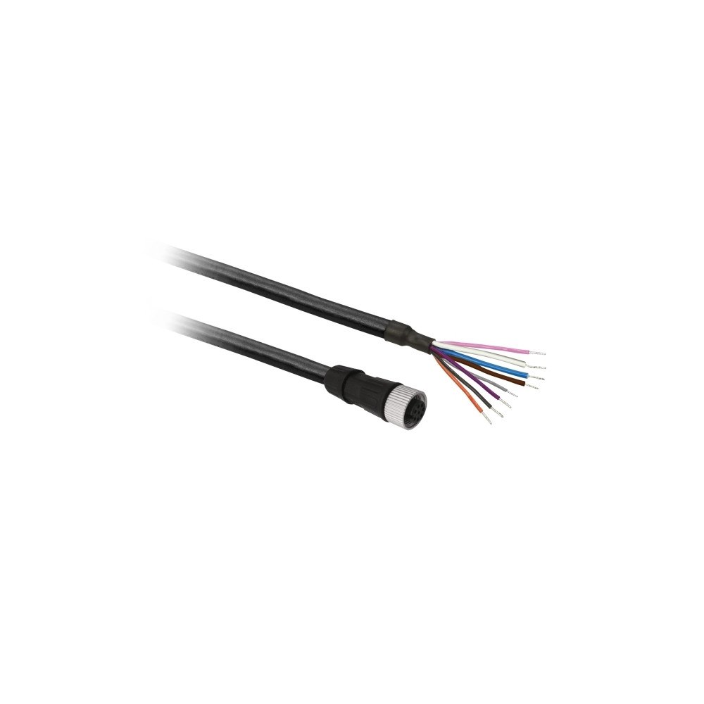 SCHNEIDER ELECTRIC Schneider Electric XZCP29P12L10, 10 m, M12, Hunstik, Sort, P...