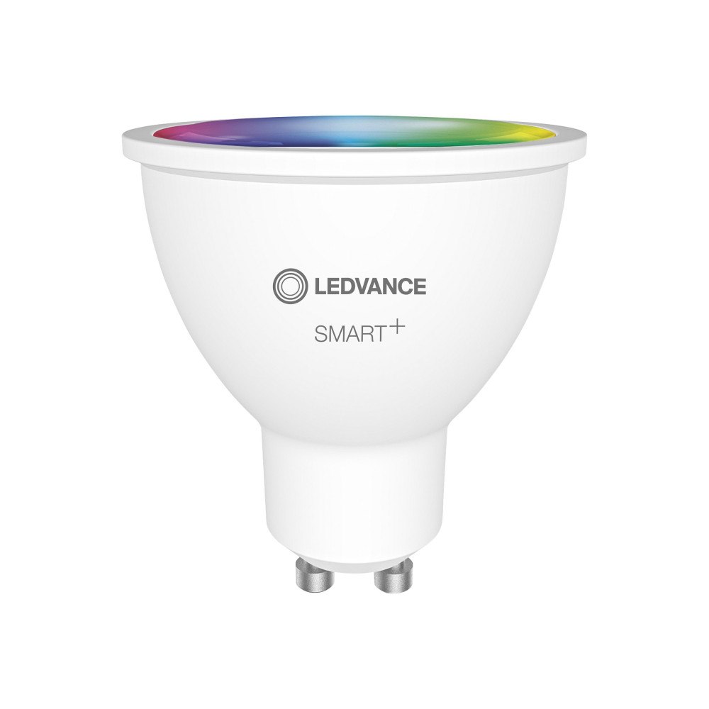 LEDVANCE LEDVANCE SMART+ Spot - LED-spotlight - form: PAR51 - GU10 - 5 W - RGBW-lampa - 2700-6500 K - vit (paket om 3)