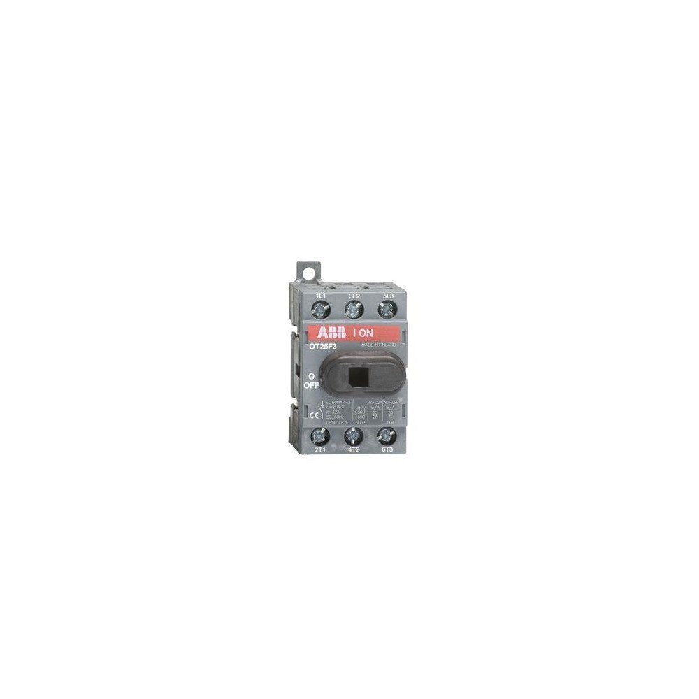 ABB ABB OT25F3, 3P, Kabel, Svart, IEC 60947-3 / UL 508 / CSA C22...
