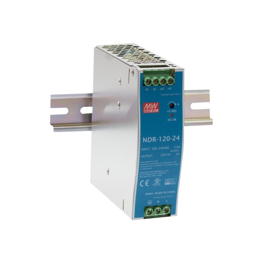 Mean Well Mean Well NDR-120 Series NDR-120-24 - nätaggregat - 120 Watt