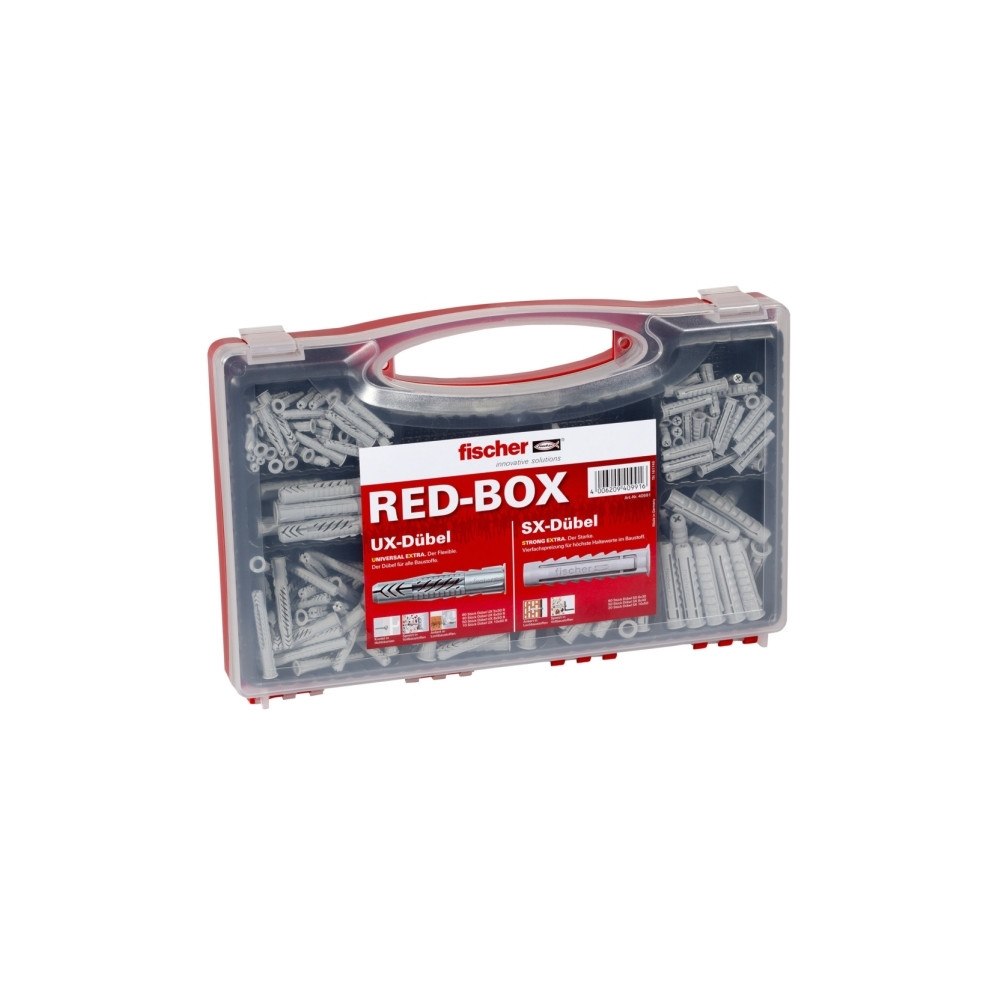 Fischer Fischer UX/SX, Kit med skruv och väggplugg, Betong, Plast, G...