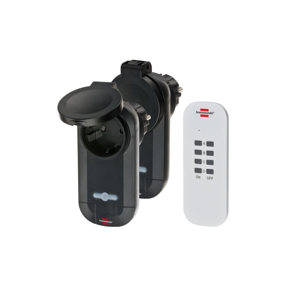 Brennenstuhl Brennenstuhl 1507030, 433,92 MHz, 25 m, Svart, IP44, 50 mm,...