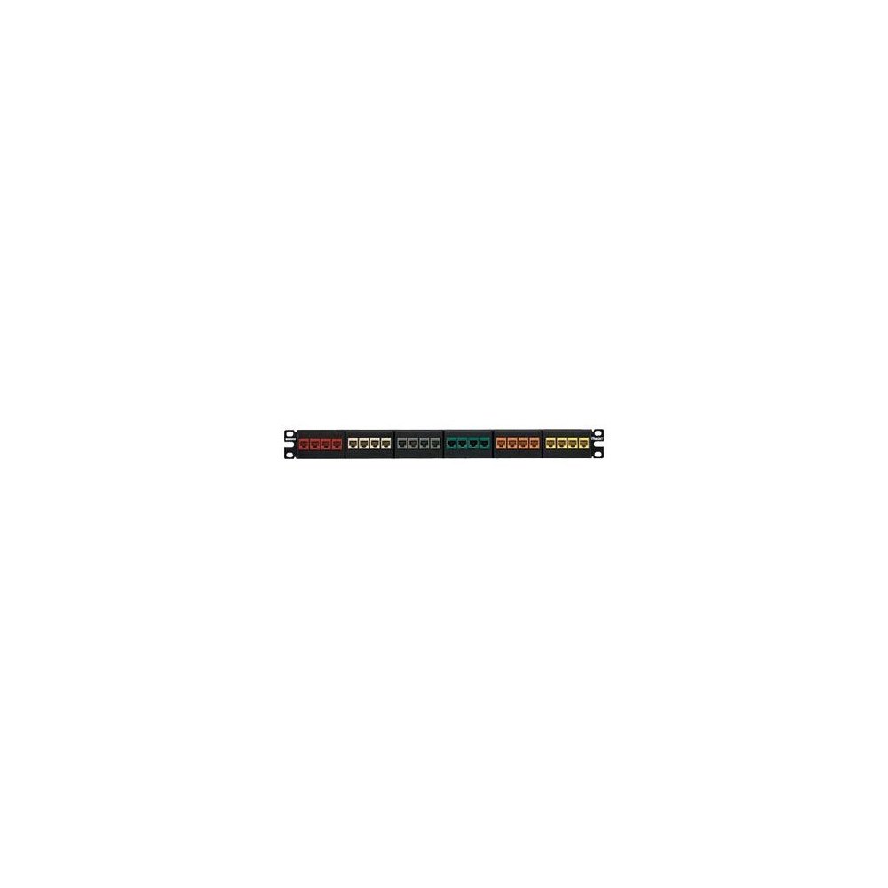Panduit Panduit NetKey Modular Faceplate Patch Panel - patch-panel - 1U - 19"